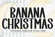 Banana Christmas | Script Font, a Script Font by Scratchones (Thumbnail 1 of 8)