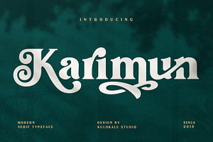 Karimun - Modern Serif Font