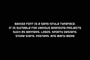 Naxioz - Geometric Sans Font, a Sans Serif Font by QR Design Studio (Thumbnail 5 of 7)