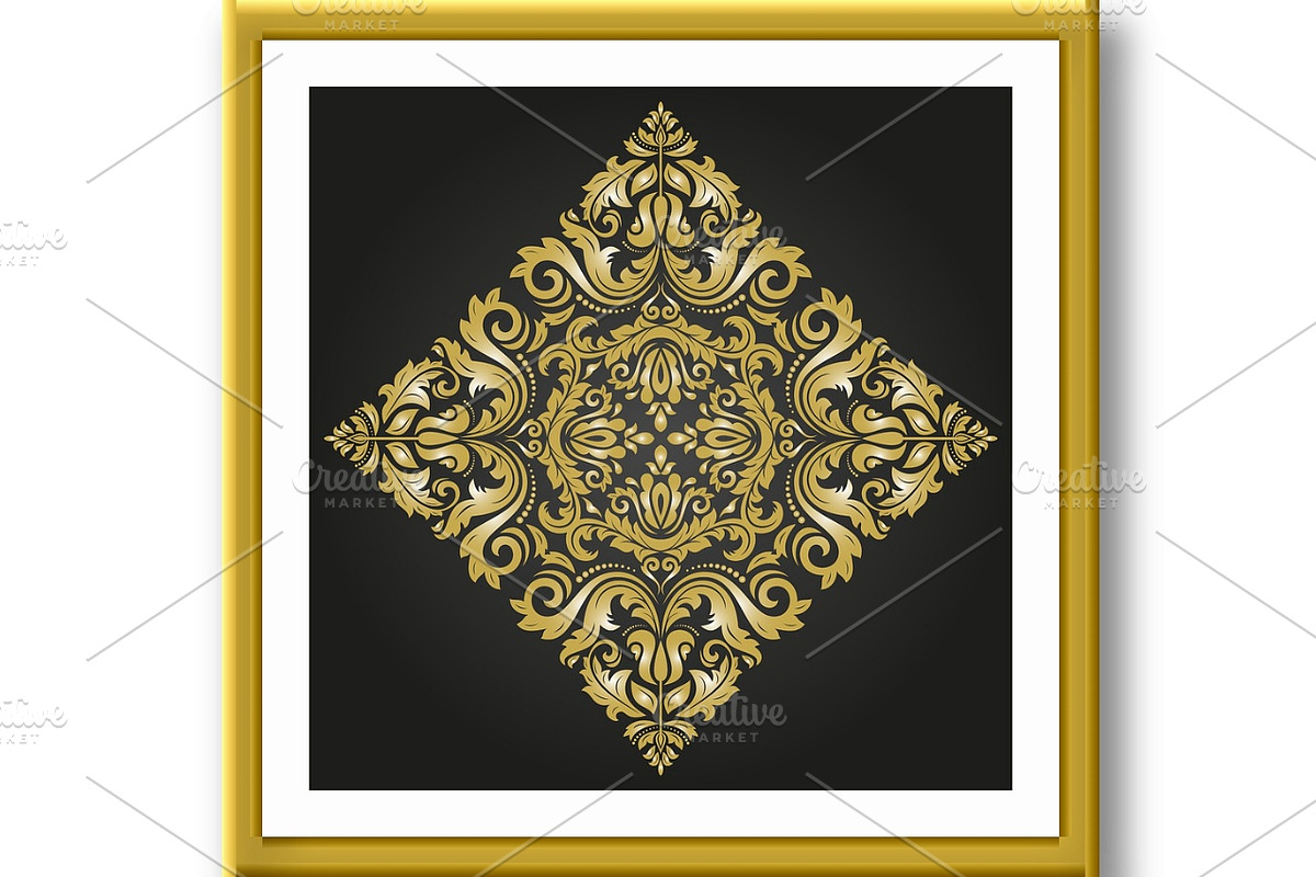 Damask Vector Oriental Pattern, a Decorative Illustration by FineArtStudio (Photo 3 of 3)