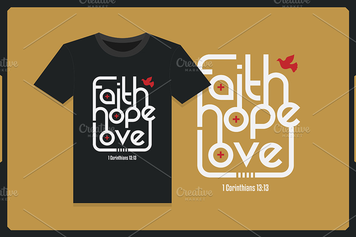 10 in 1 - Christian Shirt Templates, a Shirt Mockup by Intenseartisan_Stock (Photo 3 of 11)