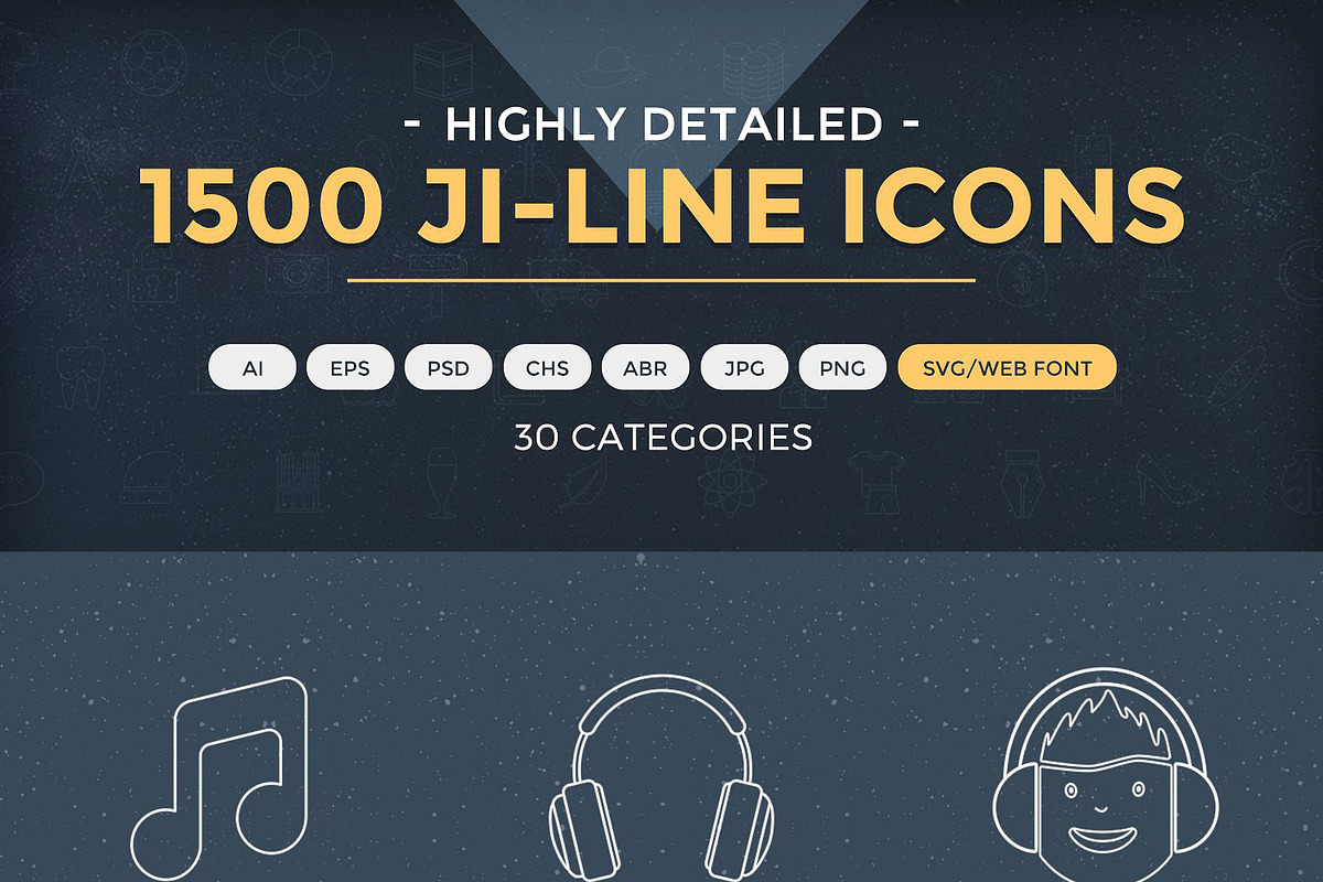 Jumbo Line Icons Pack, an Outline Icon by Jumbo Icons (Photo 2 of 48)