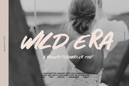 Wild Era Handwritten Marker Font, a Handwritten Font by Laras Wonderland