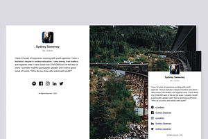 Sydney Portfolio - One page profile