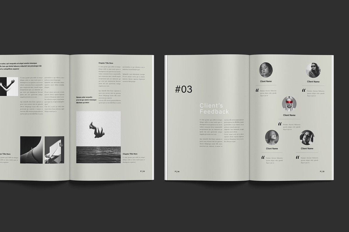 Book Title Layout Design Template, a Brochure Template by NorthPeak (Photo 13 of 16)