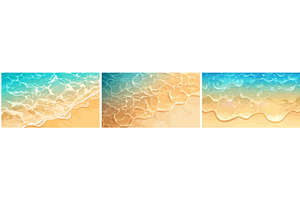 Surf background set. sea waves, an Illustration by Stock-Smart-Start