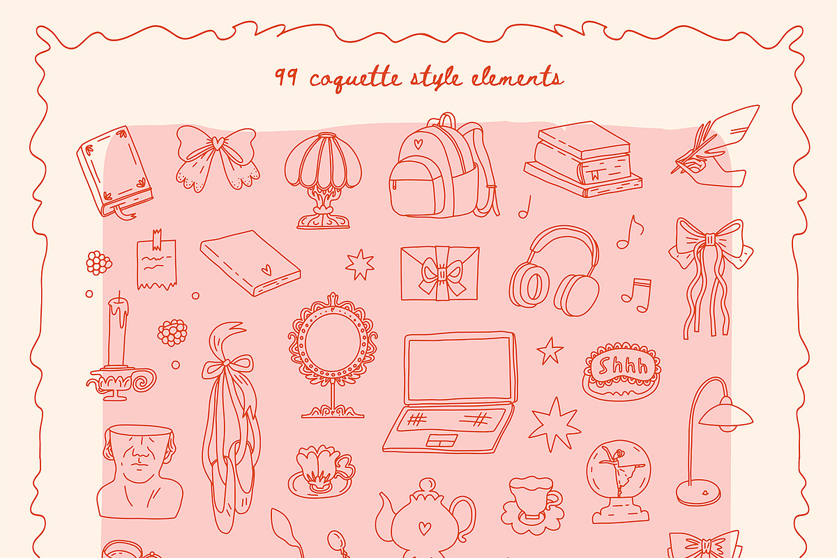 Back to school - coquette collection, an Education Illustration by Cute Atelier (Photo 3 of 12)