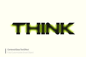 Centered Glass Text Effect (PSD), a Layer Style Add-On by Posterfello
