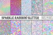 Seamless Sparkle Rainbow Glitter, a Pattern Graphic by Printable Treasure (Thumbnail 1 of 3)