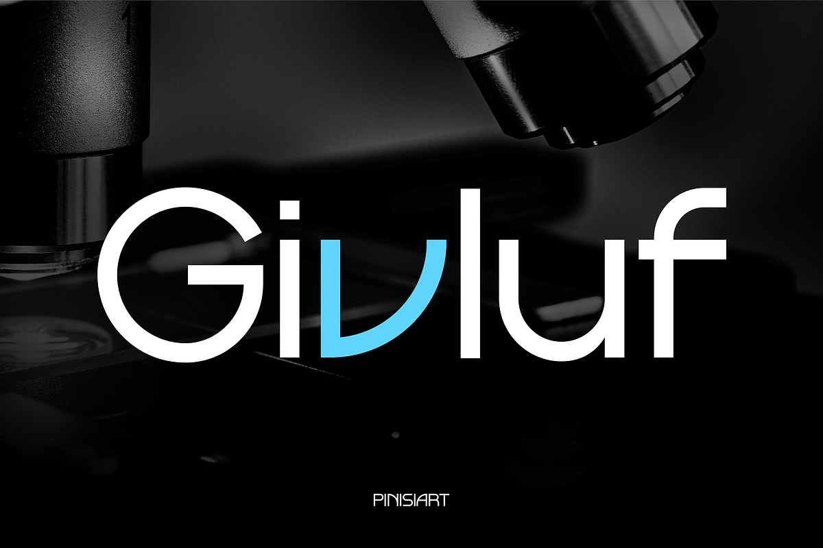 Givluf, a Sans Serif Font by Pinisi ART (Photo 1 of 10)