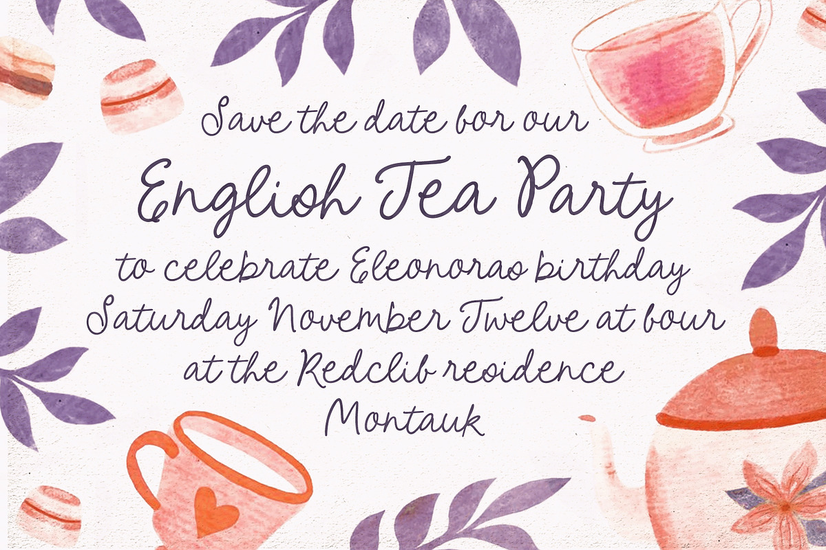 Petite Cherie Handwritten Script, a Handwritten Font by Pink Coffie (Photo 7 of 13)
