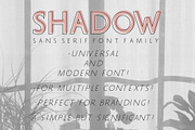 SHADOW Sans Serif Font Family, a Sans Serif Font by Anna Zakharchenko (Thumbnail 14 of 19)