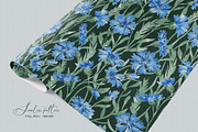 Cornflower blooms pattern, a Pattern Graphic by SirenaArt (Thumbnail 13 of 14)