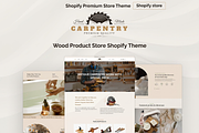 Carpentry Wooden Furniture Shopify, a Shopify Template by ThemesRain (Thumbnail 1 of 3)
