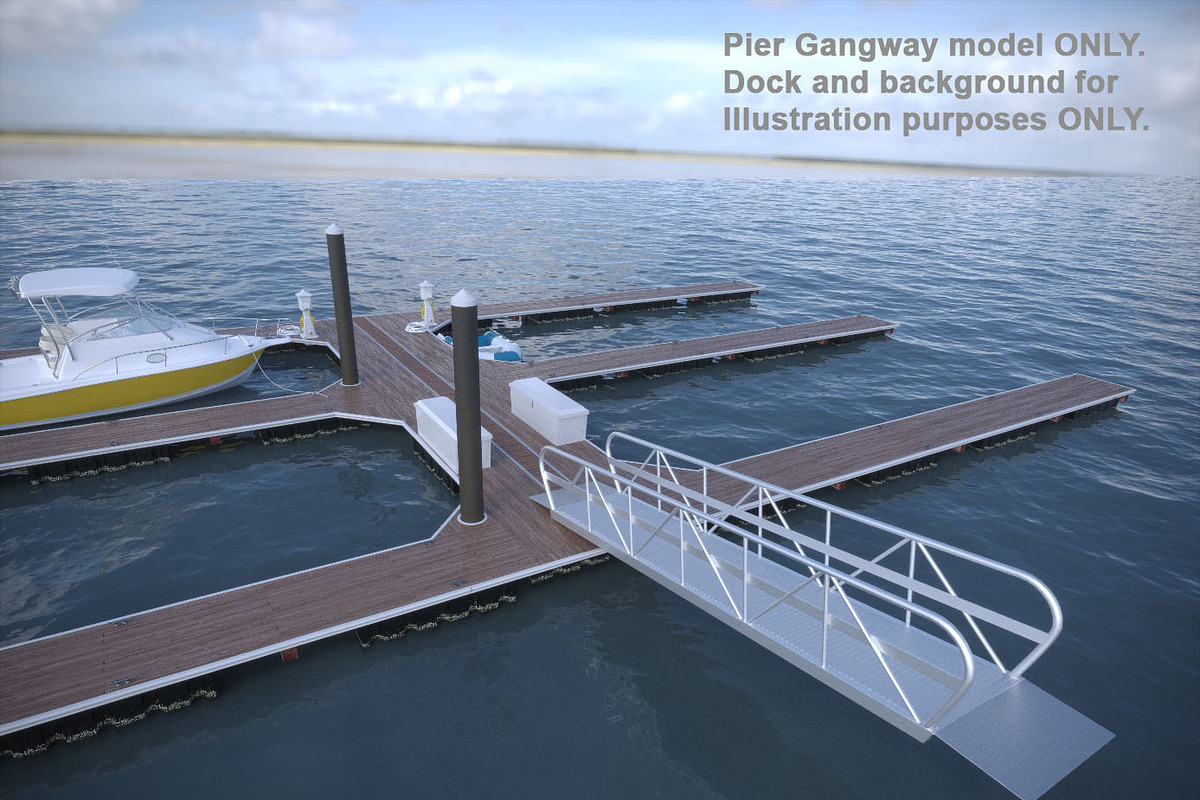 Gangway - Ramp for Docks and Marina, an Object 3D Model by RoHo Productions (Photo 10 of 10)