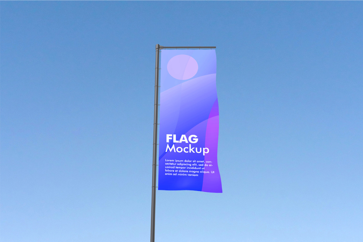 Flag Mockup Bundle Set, an Advertising Mockup by Rielismee (Photo 3 of 5)