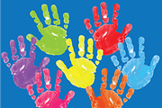 Painted Clipart - Hand prints, an Illustration by Sandra Jones Art (Thumbnail 2 of 2)