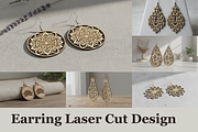 Flower Cut Earrings Pack, a Graphic by musafir_fashion (Thumbnail 1 of 11)