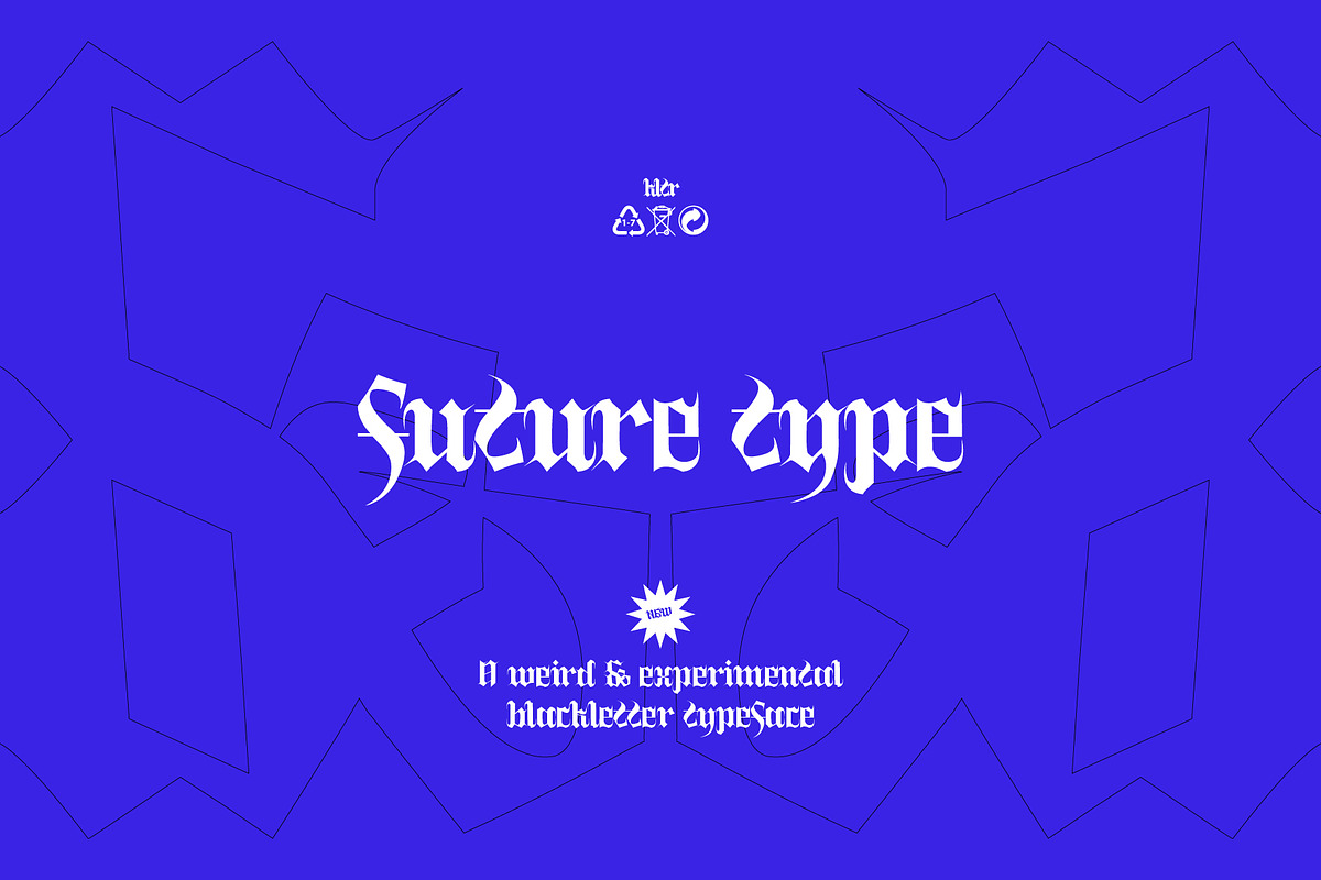 KT Cement - Experimental Blackletter, a Blackletter Font by Kulturë Type (Photo 1 of 8)