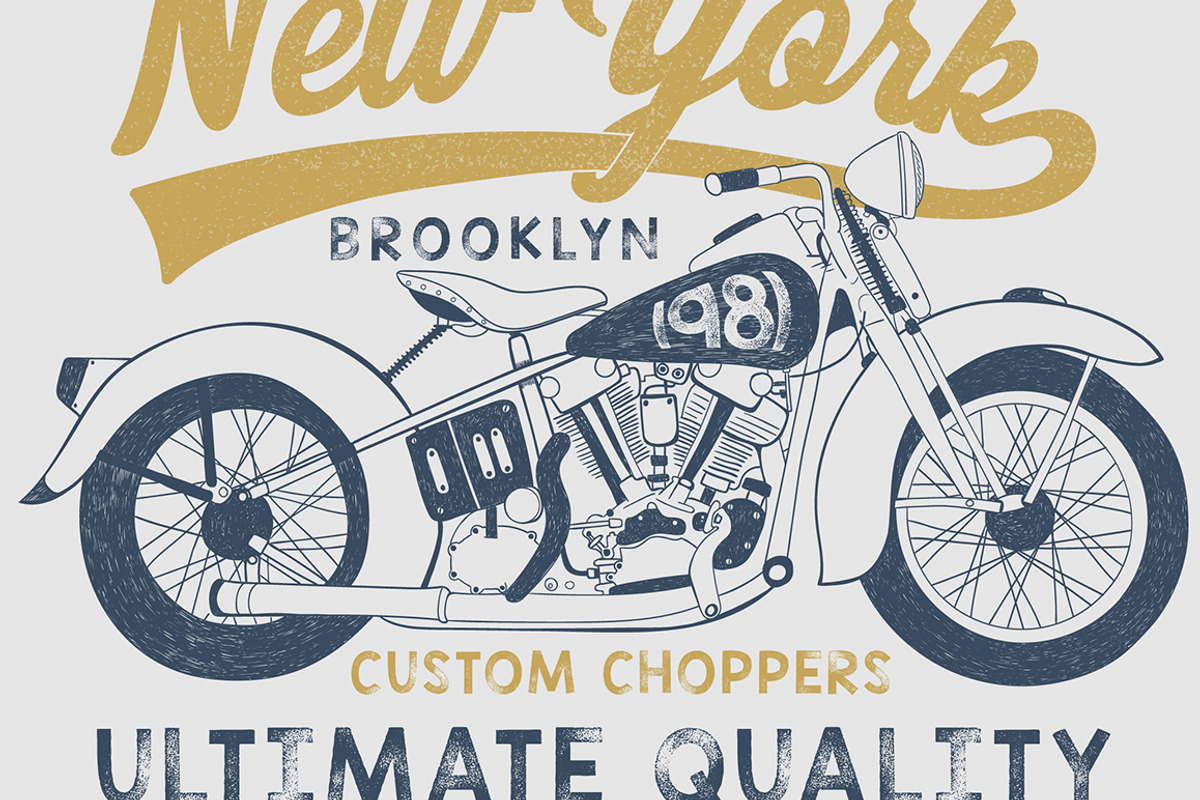 VECTOR SET OF MOTORCYCLES, an Illustration by ulasokuyucu (Photo 6 of 7)