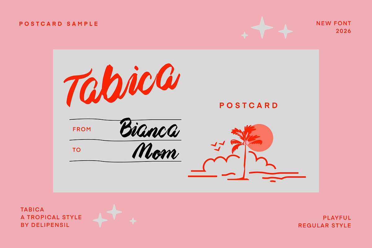 Tabica - A Tropical Handwriting Type, a Handwritten Font by delipensil (Photo 3 of 8)