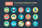 100+ Flat Electronics Icons, a Duotone Icon by Vectors Market (Thumbnail 1 of 4)