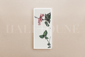 Nude Tones Menu Card Mockup