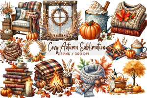 Cozy Autumn Sublimation, an Illustration by DreamArtGraphic