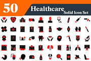 Healthcare Solid Icons Bundle, a Solid Icon by EllaMaiyaali (Thumbnail 1 of 2)