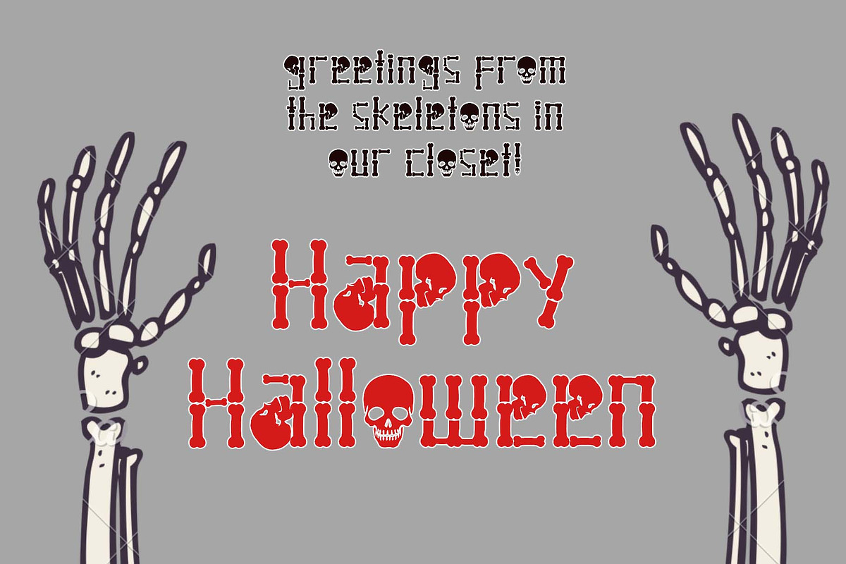 Ghost Skeleton, a Font by Yoga Letter (Photo 5 of 7)