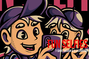 Fun Selfie Illustration