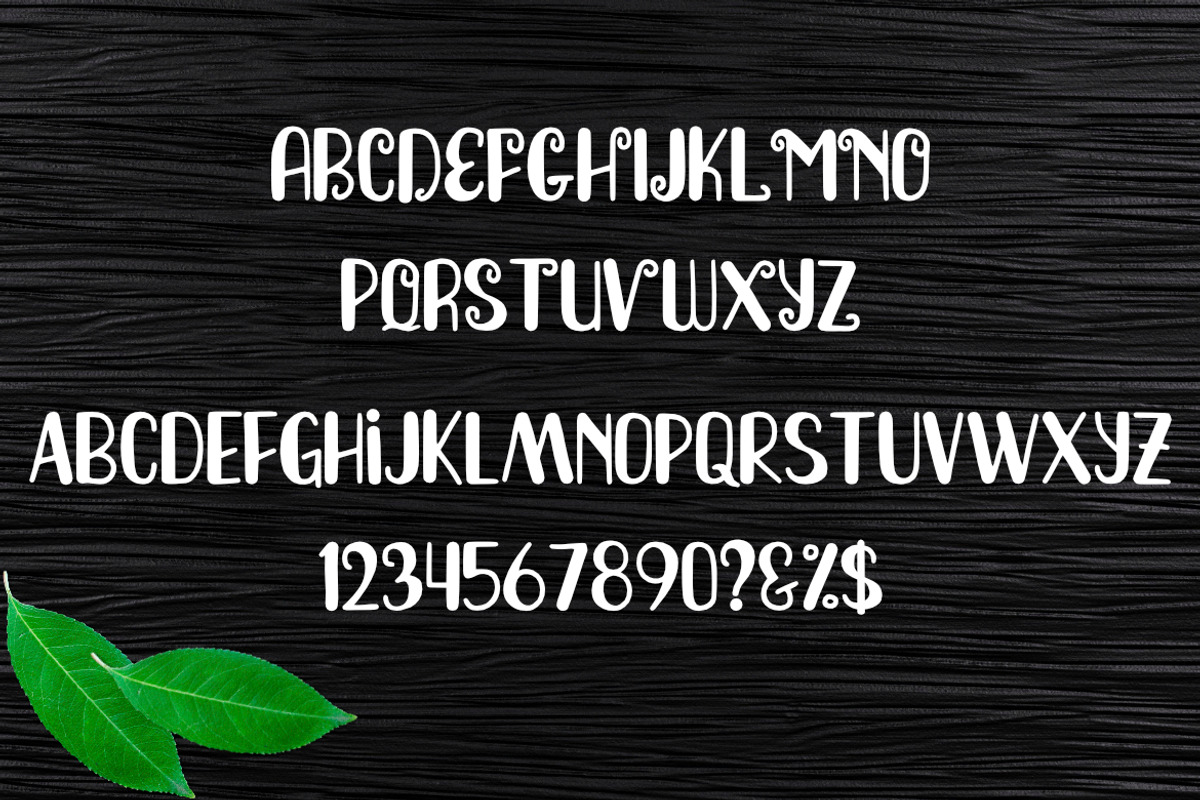 Nature Font preview 2