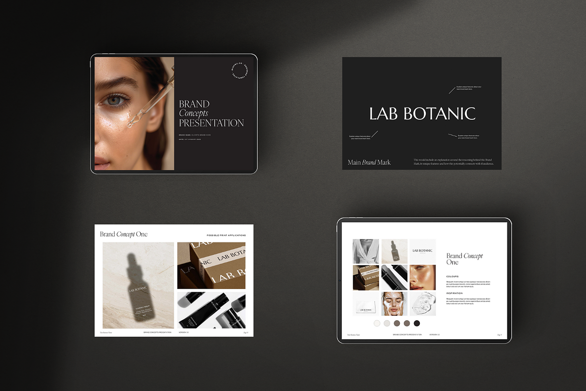 Brand Concepts Presentation Template, a Presentation Template by ByApril.Co Creative House (Photo 3 of 7)
