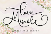 Love Miracle, a Script Font by Letterara (Thumbnail 1 of 14)