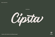 Cipsta Script Font, a Script Font by Ryan Rivaldo Vierra (Thumbnail 1 of 10)
