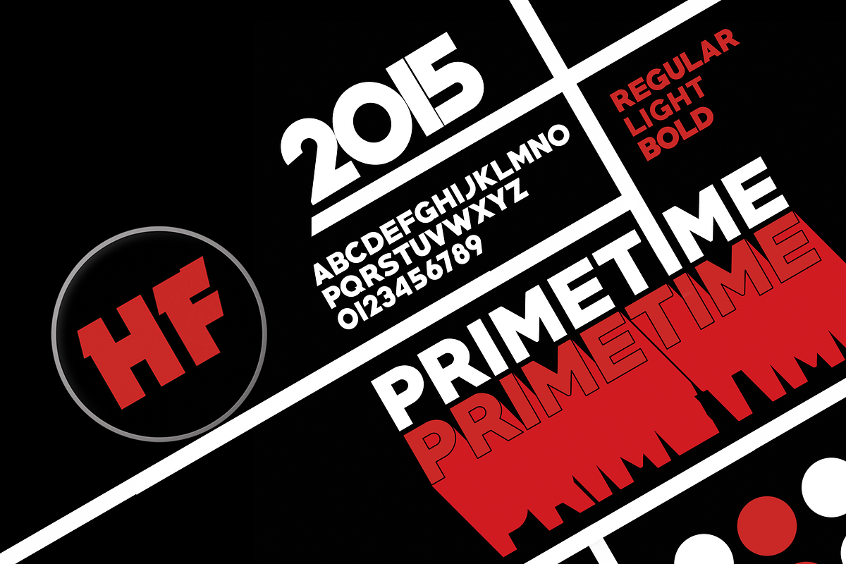 PRIMETIME ©, a Sans Serif Font by Herofonts