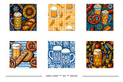 Oktoberfest Retro Art Style Designs, a Pattern Graphic by karenfoleyphoto (Thumbnail 7 of 8)