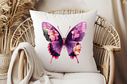 Purple Watercolor Butterfly PNG, an Icon by Libby Wishes (Thumbnail 2 of 6)