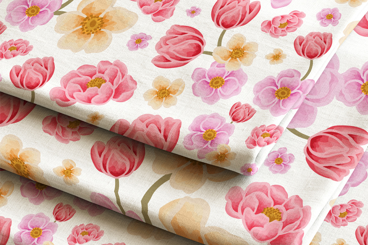 SPRING Flower Patterns & Clip Arts, an Object Graphic by Artflorara (Photo 6 of 9)