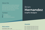 Green Modern Resume CV, a Resume Template by Jiwstudio (Thumbnail 2 of 2)
