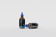 Amber Dropper bottle mockup set, a Cups & Container Mockup by artBit Design Studio (Thumbnail 4 of 6)