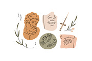 Ancient Greek statues and sculptures, a Decorative Illustration by Good Studio (Thumbnail 3 of 3)