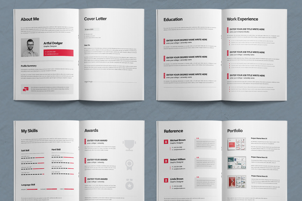 Resume Booklet preview 3