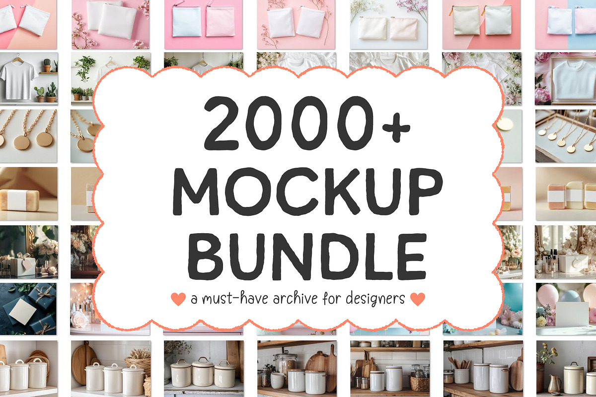 MEGA Mockup Images Bundle, a Product Mockup by Kaya Fonts (Photo 1 of 44)