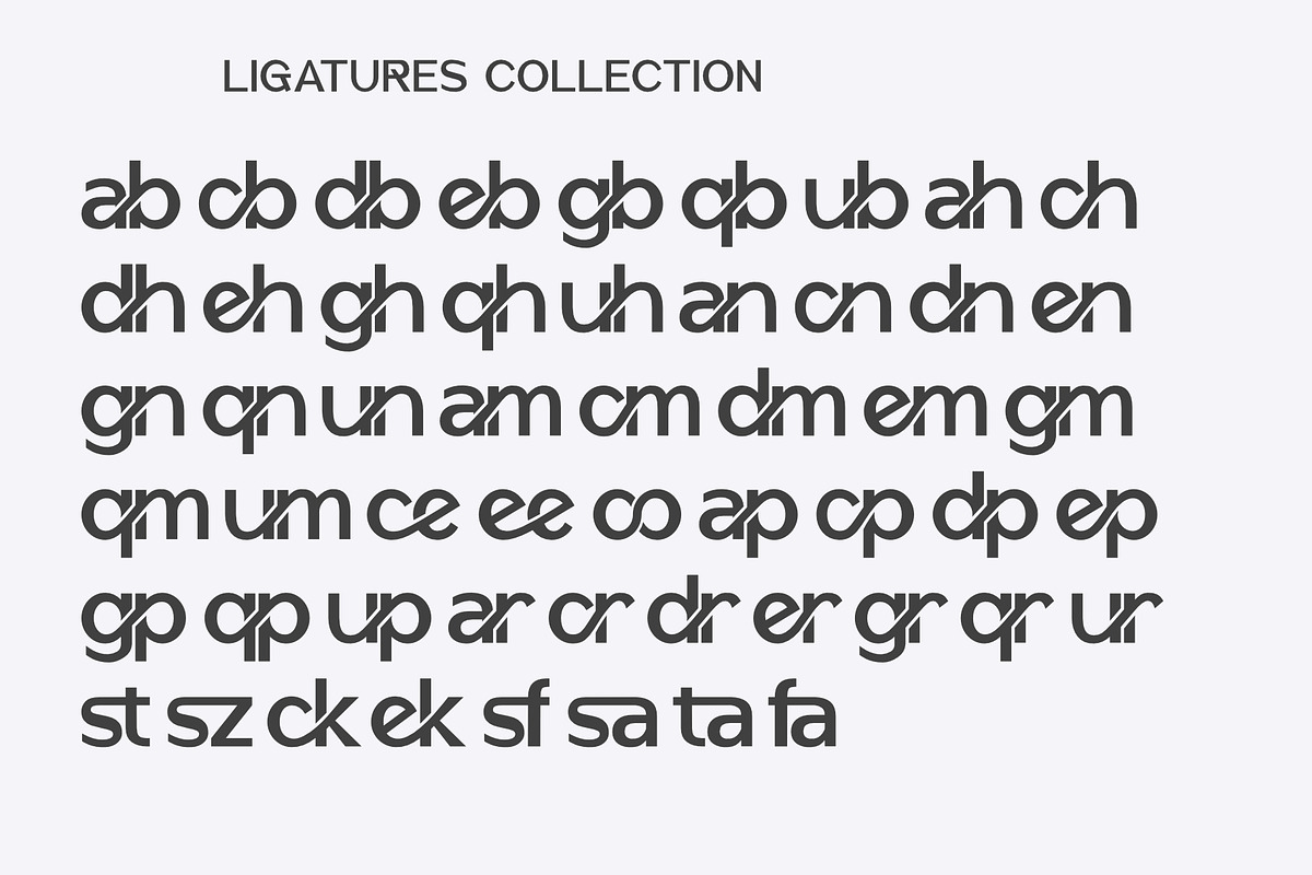 Rabsur - Modern Ligatures Sans, a Sans Serif Font by Sealoung (Photo 5 of 11)