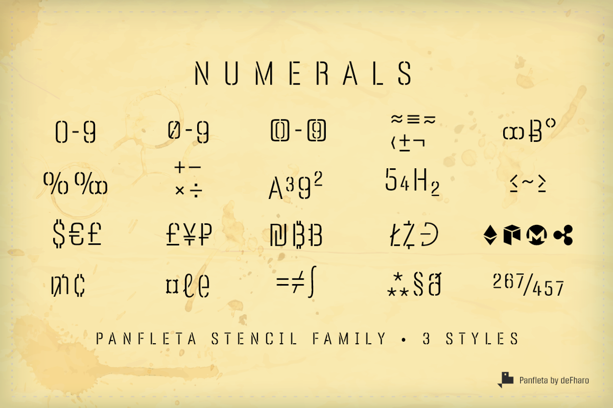 Panfleta Stencil -3 fonts- preview 7
