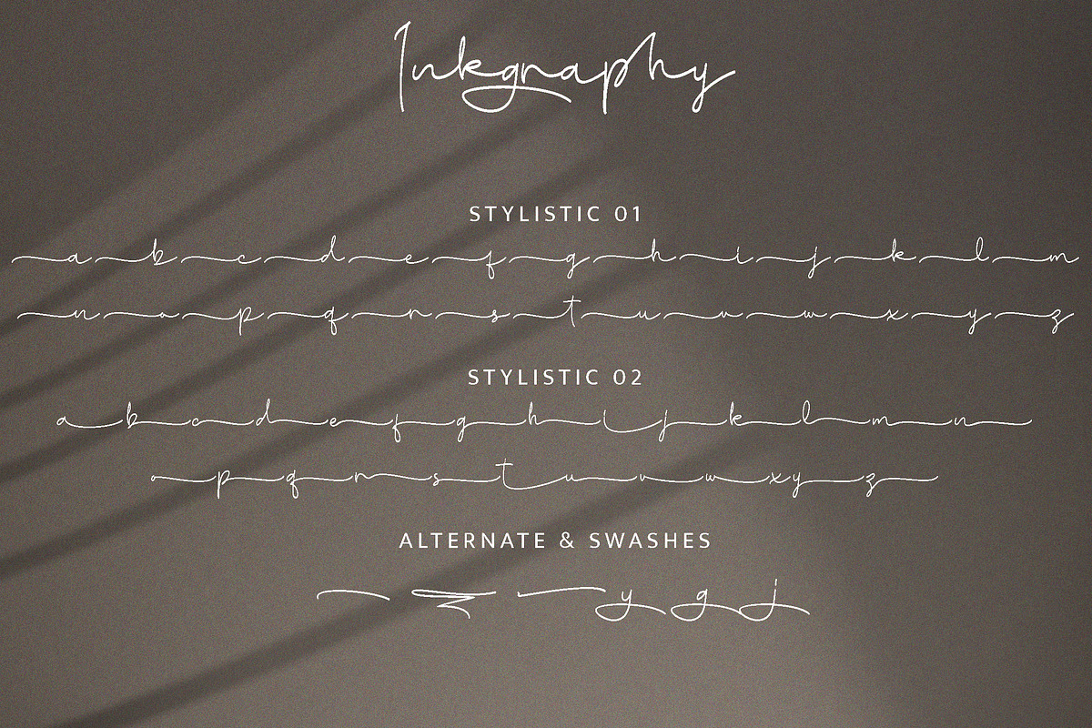 Inkgraphy Handwritten Script Font, a Script Font by MJtypefoundry (Photo 9 of 10)