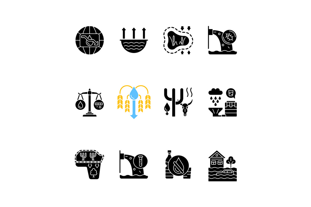 Environmental problems and solutions, an Outline Icon by IMG Visuals (Photo 3 of 23)