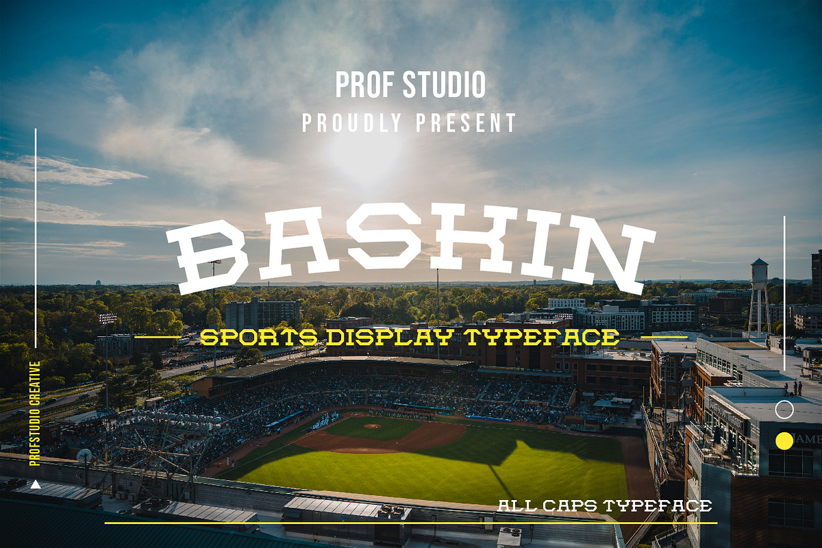 Baskin - Sports Varsity Typeface, a Serif Font by PROF STUDIO (Photo 1 of 5)