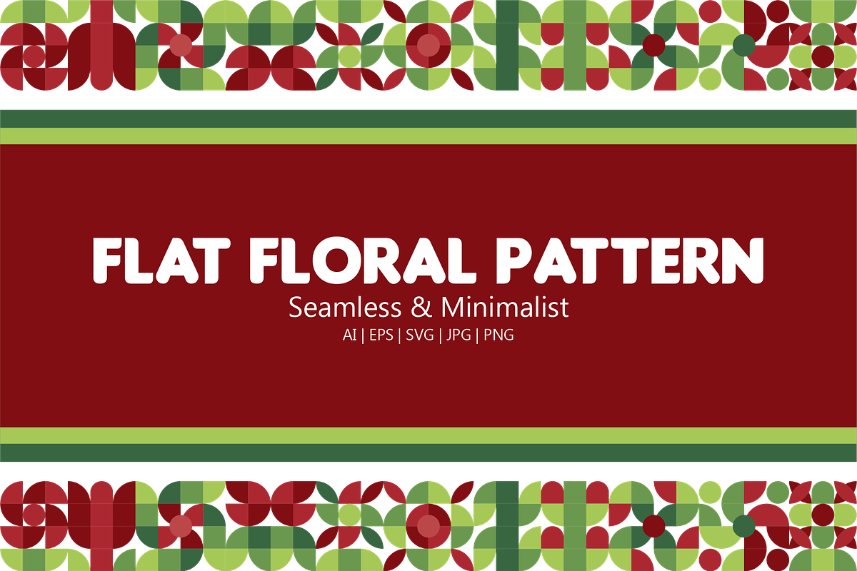 Flat Floral Seamless Pattern 2, a Pattern Graphic by WM48 Shop (Photo 1 of 7)
